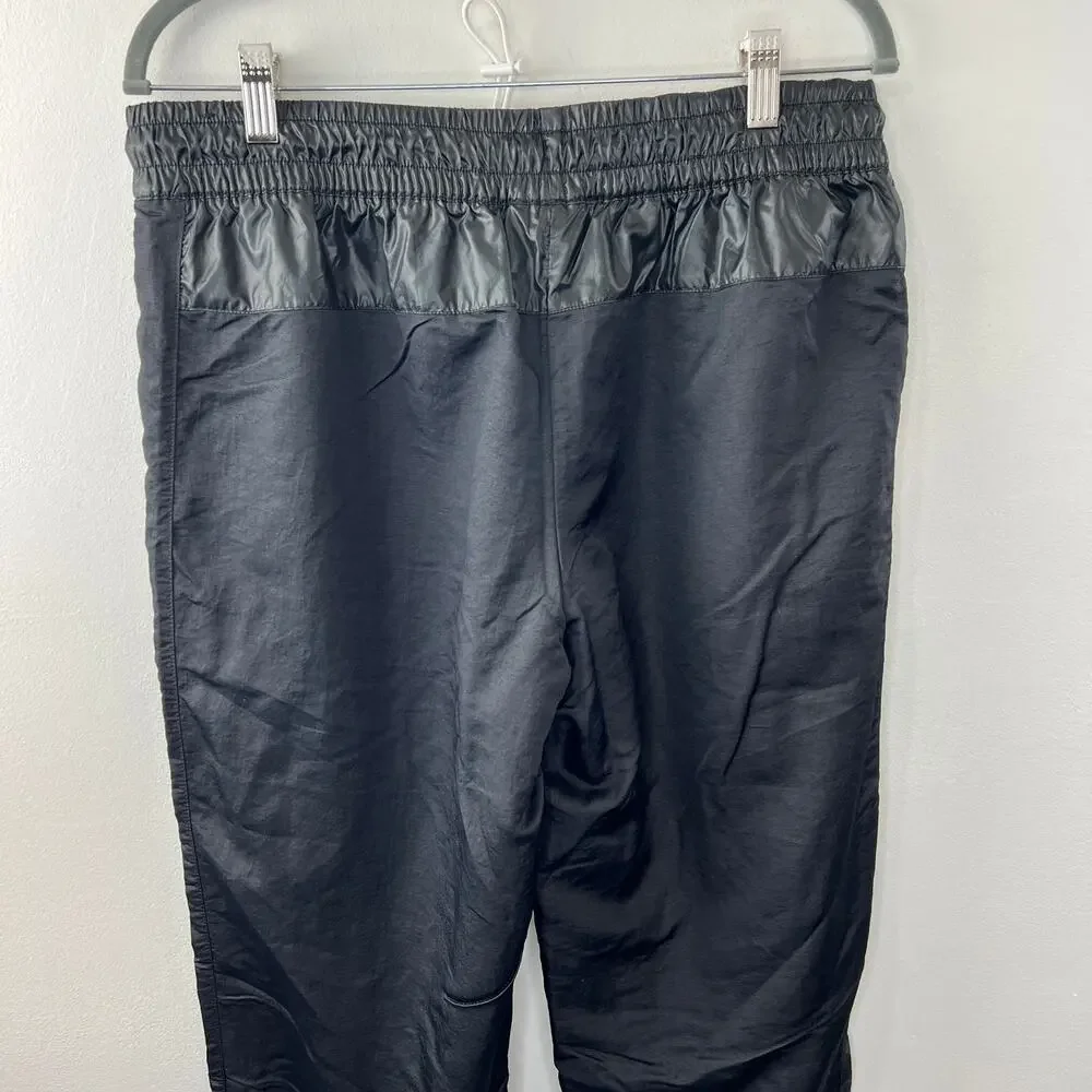 NIKE Sportswear Black Elastic Drawstring Waist Rebel Cargo Pants w/ Pockets Sz L